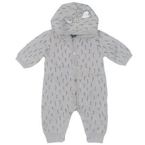GAP Baby Size 0-3 Months Gray Wolf Ear One-Piece Sweater Romper w/Hood